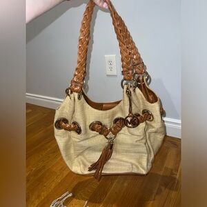 Michael Kors Braided Large Grommet Hobo Bag